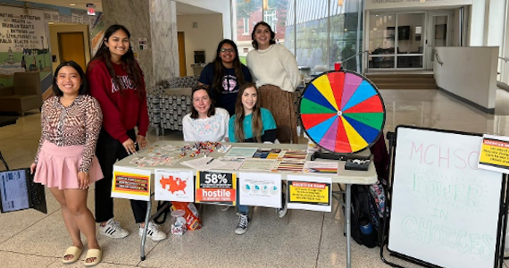 MCHSO members had a table with resources at their reproductive rights event